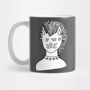 Tired Cat the Punk Mug